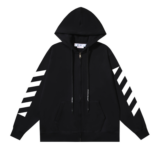 Off-W Monogram Zip Hoodie