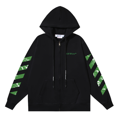 Off-W Monogram Zip Hoodie