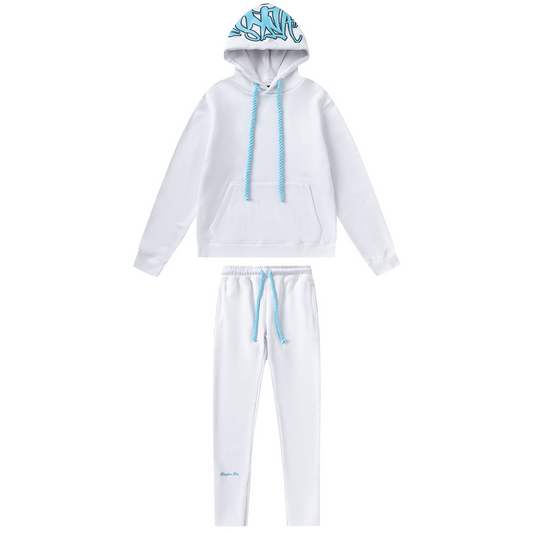 Syna White Blue Tracksuit