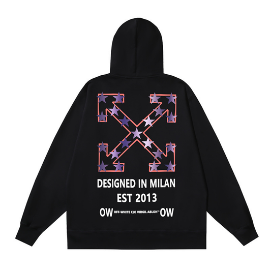 Off-W Monogram Zip Hoodie